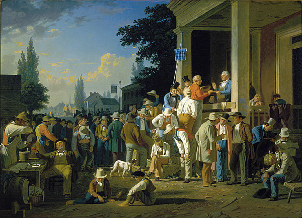 [The County Election by George Caleb Bingham]