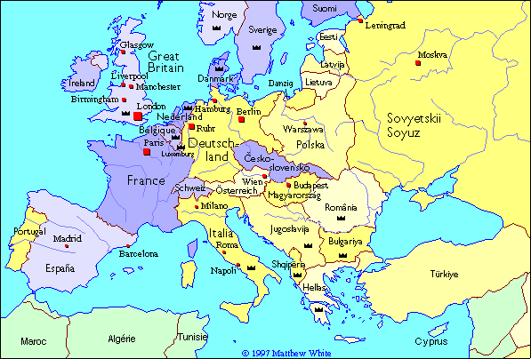 [Map of Europe 1937]