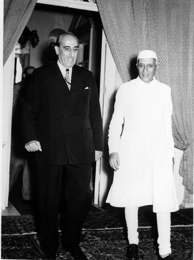 [al-Quwatli and Nehru]